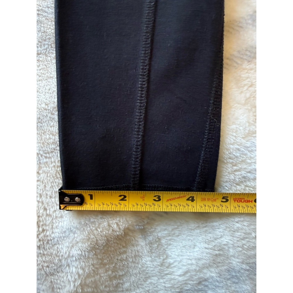 Eileen Fisher Black Cropped Leggings Women's Medium Zip Pocket Stretch Capri - Picture 8 of 8